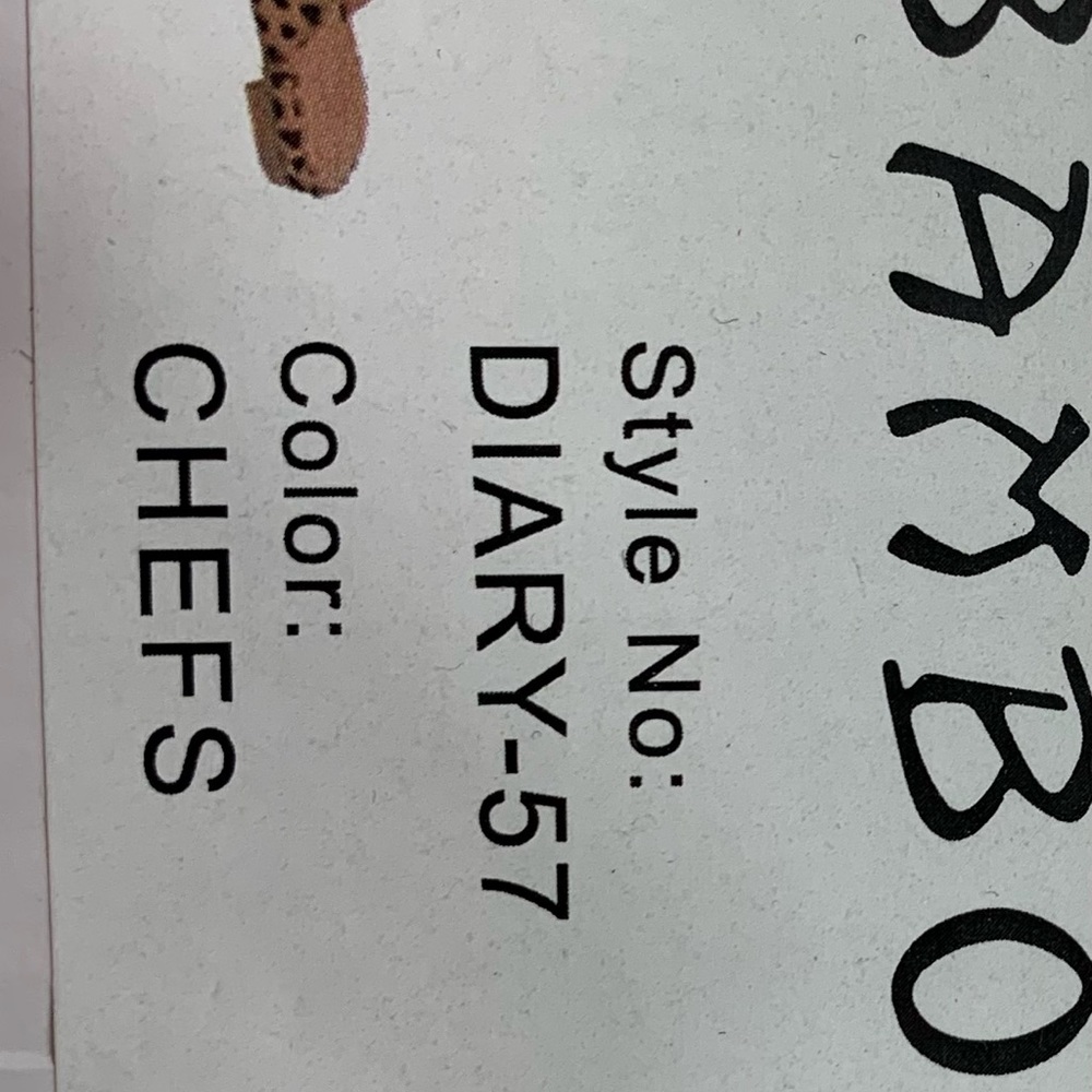 Bamboo shoes size 7 1/2 Never worn